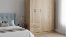 Dulap cu 5 usi, Athos I, V21, Stejar, 170x42x180 cm