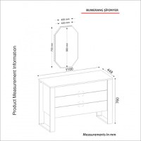 Dulap cu Sertare Bumerang Walnut-Antracit - 7