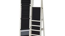 Dulap de bijuterii cu blocare, Songmics, Oglinda, JBC62W, 38 x 161 x 38 cm