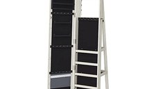 Dulap de bijuterii cu blocare, Songmics, Oglinda, JBC62W, 38 x 161 x 38 cm