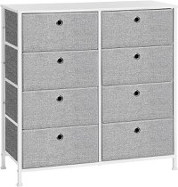 Dulap de depozitare, Songmics, Gri-Alb, 30 x 80 x 81.5 cm - 1
