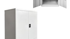 Dulap fiset din metal Armon Gri deschis 90x45x90 cm
