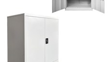 Dulap fiset din metal Armon Gri deschis 90x45x90 cm