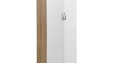 Dulap haine cu 2 usi Lego Alb Maro 80x42x180 cm