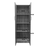 Dulap haine cu 2 usi Lego Natural 60x42x180 cm - 6