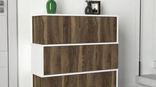 Dulap Pantofi Napolyon Alb-Walnut