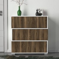 Dulap Pantofi Napolyon Alb-Walnut - 2