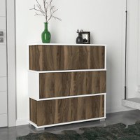 Dulap Pantofi Napolyon Alb-Walnut - 1