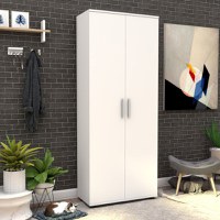 Dulap pantofi Rafin, Pako World, Alb, 76x36x187 cm - 2