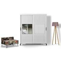 Dulap Pasific Home Fuga - 150 Parlak Beyaz Dolap - 1