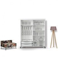 Dulap Pasific Home Fuga - 150 Parlak Beyaz Dolap - 2