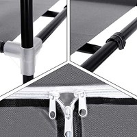 Dulap pentru haine, Songmics, Gri, 75x45x160 cm - 6