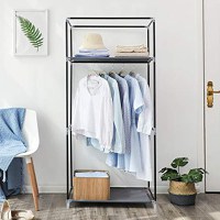 Dulap pentru haine, Songmics, Gri, 75x45x160 cm - 7