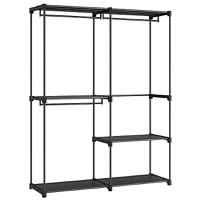 Dulap pentru haine, Songmics, Negru, 138x43x182 cm - 2