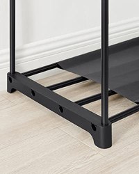 Dulap pentru haine, Songmics, Negru, 138x43x182 cm - 6