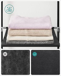 Dulap pentru haine, Songmics, Negru, 170x45x167 cm - 5