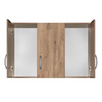 Dulap Zelia 3 usi culoare lemn natural 90x42x60cm - 2