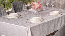 Fata de Masa Jacquard Lavinia Lavanda, 155x160 cm