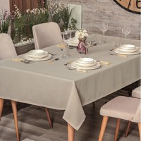 Fata de Masa Jacquard Plain Bej, 155x160 cm - 1