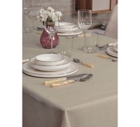 Fata de Masa Jacquard Plain Bej, 155x160 cm - 2