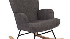 Fotoliu balansoar Jianna Gri inchis 79x64x89 cm