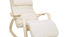 Fotoliu Balansoar Songmics LYY10M Bej - Capacitate 150 Kg