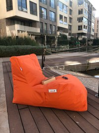 Fotoliu de gradina puf beanbag Daybed Portocaliu - 3