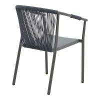 Fotoliu din aluminiu Convince, Pako World, Gri, Ratan, 56x63x82 cm - 2