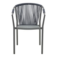 Fotoliu din aluminiu Convince, Pako World, Gri, Ratan, 56x63x82 cm - 4