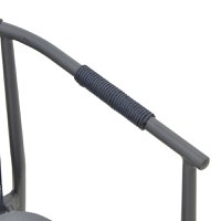 Fotoliu din aluminiu Convince, Pako World, Gri, Ratan, 56x63x82 cm - 6