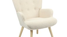 Fotoliu Fluffy Pako World Crem 75x69x96 cm