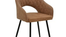 Fotoliu Macie material textil antic maro - negru 58x50x85cm