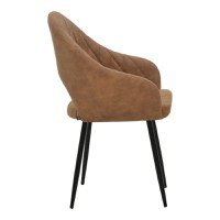 Fotoliu Macie material textil antic maro - negru 58x50x85cm - 3