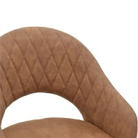 Fotoliu Macie material textil antic maro - negru 58x50x85cm - 5