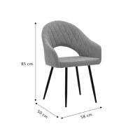 Fotoliu Macie material textil antic maro - negru 58x50x85cm - 8