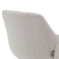 Fotoliu Nasima material textil gri - culoare lemn natural 57x58x84cm - 7