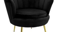 Fotoliu Negru Daimon - Design Modern 79x74x78 cm