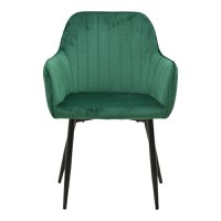 Fotoliu Noor, Pako World, Catifea Verde-Negru, 58x58x86 cm - 4