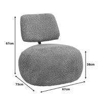 Fotoliu Stonie Verde 67x73x67 cm - 5