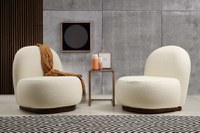 Fotoliu Tina Bouclet White - 2