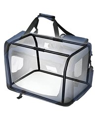 Geanta de transport animale, Feandrea, Albastru-Negru, 70.0x52.0x52.0 cm - 5