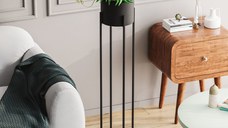 Ghiveci decorativ GED Negru 23x108x23 cm