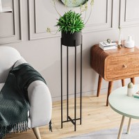 Ghiveci decorativ GED Negru 23x108x23 cm - 1