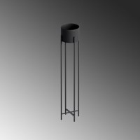 Ghiveci decorativ GED Negru 23x108x23 cm - 5