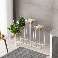 Ghiveci decorativ GED018C Auriu 17x30x30 cm - 2