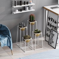 Ghiveci decorativ GED018C Auriu 17x30x30 cm - 3