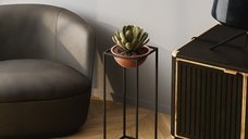 Ghiveci decorativ GED021B Cupru 22x60x22 cm