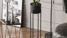 Ghiveci decorativ GED025 Negru 23x78x23 cm