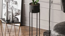 Ghiveci decorativ GED025 Negru 23x78x23 cm