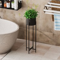 Ghiveci decorativ GED025 Negru 23x78x23 cm - 2